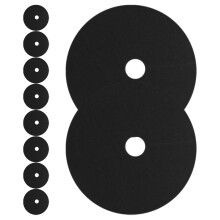 50St Zwarte Plantbedekking Ring Wortelbarrière Non-Woven Buiten