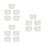 15Pcs Ceramic Baking Bowls White Porcelain Ramekins Cups for Home Use 6