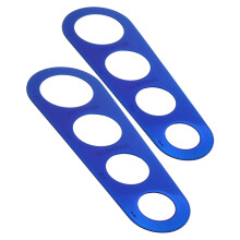 8Pcs Stainless Steel Spaghetti Measuring Ruler Blue Pasta Portion Tool