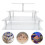 2Pcs Simple Transparent Acrylic Lollipop Display Holder 4-Tier Rack 11