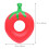 2Pcs Plastic Inflatable Swim Rings Red Fruit Design Pool Toy 4