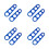 8Pcs Stainless Steel Spaghetti Measuring Ruler Blue Pasta Portion Tool 7