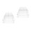 2Pcs Simple Transparent Acrylic Lollipop Display Holder 4-Tier Rack 4
