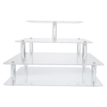 2Pcs Simple Transparent Acrylic Lollipop Display Holder 4-Tier Rack