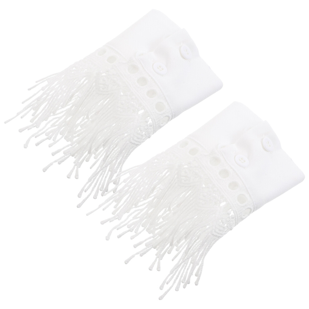 2Paren Paar Mouwstukken Met Kwast Voor Decoratie En-image