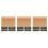 3Sets Khaki Mini Wood Display Blocks Sale Tags for Home Buffet 4