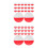40Pcs Colored Plastic Capsule Balls for Game Grouping and Prize Draws 8