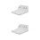2Sets White ABS Scissor Holder Haircut Tool Organizer Home Storage Box 7