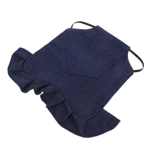 9Pcs Practical Blue Denim Chicken Saddles Comfortable Hen Vest 1