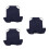 9Pcs Practical Blue Denim Chicken Saddles Comfortable Hen Vest 4
