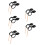 10Pcs Black Sugar Blowing Art Tools with Spare Pump for DIY Candy Art 7