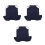 9Pcs Practical Blue Denim Chicken Saddles Comfortable Hen Vest 5