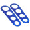 8Pcs Stainless Steel Spaghetti Measuring Ruler Blue Pasta Portion Tool 2