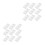 20Pcs White PVC Electrical Junction Box for Switch & 4