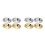 8Pairs Small Brass Finger Cymbals for Dance and Practice 8