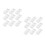 20Pcs White PVC Electrical Junction Box for Switch & 8