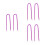 6Pcs Multi-Use Car Fuse Puller Pliers Metal with Compact Purple Grip 9