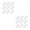 20Pcs White PVC Electrical Junction Box for Switch & 6
