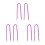 6Pcs Multi-Use Car Fuse Puller Pliers Metal with Compact Purple Grip 6