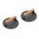 2Pcs Black Cast Iron Meat Press Wood Handle Burger Patty Maker 3