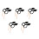 10Pcs Black Sugar Blowing Art Tools with Spare Pump for DIY Candy Art 4