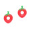 2Pcs Plastic Inflatable Swim Rings Red Fruit Design Pool Toy 8