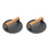 2Pcs Black Cast Iron Meat Press Wood Handle Burger Patty Maker 5