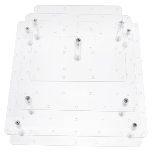 2Pcs Simple Transparent Acrylic Lollipop Display Holder 4-Tier Rack 1