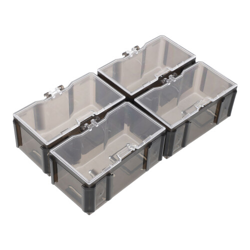 8Pcs Black Plastic Multifunctional Display Boxes for Home and Office 1
