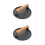 2Pcs Black Cast Iron Meat Press Wood Handle Burger Patty Maker 4