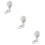 3St Multifunctionele Mop Haak Wit Wandhouder 9