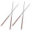 8Pairs Reusable Silver Stainless Steel Long Chopsticks for Kitchen Use 3