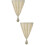 2Pcs Beige Window Curtains Blackout Punch Free Silver Star Design 7