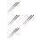 8Pairs Reusable Silver Stainless Steel Long Chopsticks for Kitchen Use 4