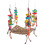 2Pcs Versatile Khaki Bird Swing Toy for Cage and Exercise 1