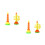 4Pcs Kids Bubble Blower Plastic Bubble Machine Assorted Color Toy 4