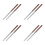 8Pairs Reusable Silver Stainless Steel Long Chopsticks for Kitchen Use 10