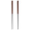 8Pairs Reusable Silver Stainless Steel Long Chopsticks for Kitchen Use 2