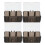 8Pcs Black Plastic Multifunctional Display Boxes for Home and Office 3
