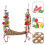 2Pcs Versatile Khaki Bird Swing Toy for Cage and Exercise 10