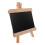 4Pcs Black Mini Easel Writing Boards with Erasable Surface for Decor 3