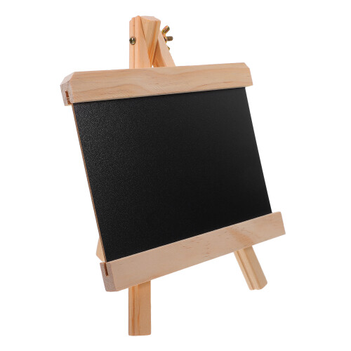 4Pcs Black Mini Easel Writing Boards with Erasable Surface for Decor 2