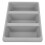 2Pcs Grey Multi-Grid PP Shoe Boxes Home Storage Containers 10