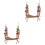 2Pcs Versatile Khaki Bird Swing Toy for Cage and Exercise 4