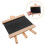 4Pcs Black Mini Easel Writing Boards with Erasable Surface for Decor 11