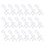 80Pcs Clear Vertical Blind Clips Plastic Replacement for Window Blinds 1