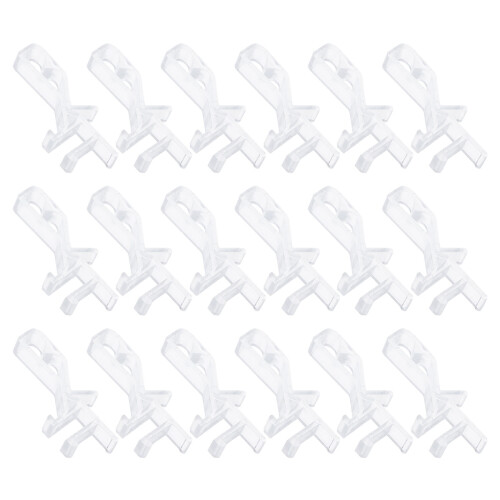 80Pcs Clear Vertical Blind Clips Plastic Replacement for Window Blinds
