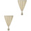2Pcs Beige Window Curtains Blackout Punch Free Silver Star Design 3