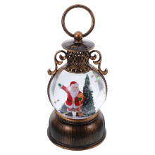 3Pcs Portable Xmas Music Box Lanterns with Snow Globe Lights for Home