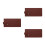 3Pcs PU Protection Sheaths Brown Kitchen Guard 10